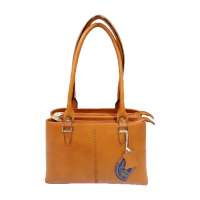 Tan Leather Handbag - For Her