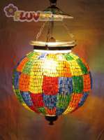 Big Circular Multicolored Hanging Lamp