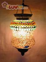 Big Transparent Hanging Lamp with Mosaic Pattern