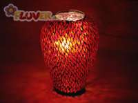 Big Red Mosaic Vase