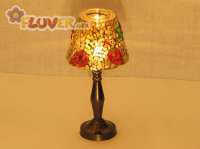 Small Metal & Glass Table Lamp